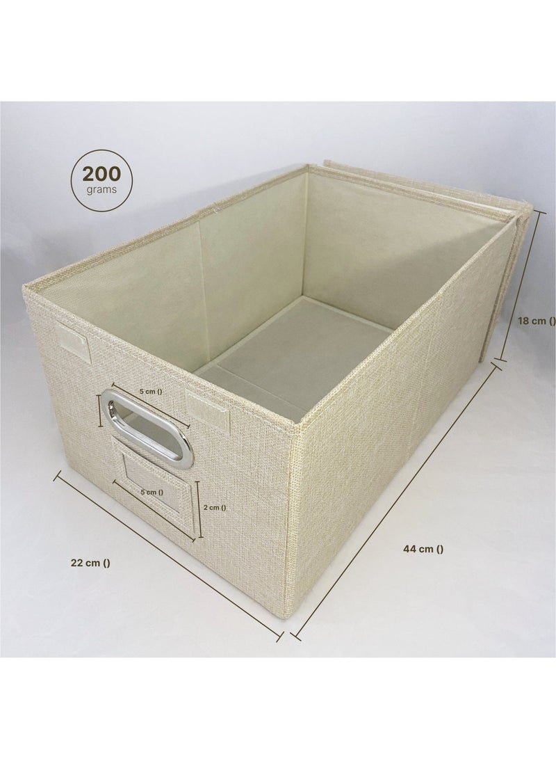 Fabric and Linen storage box for office and study - Image 4